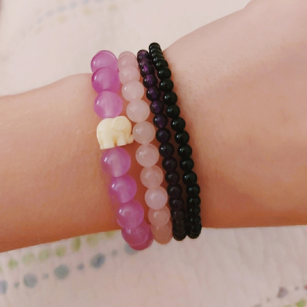 Handmade Gemstone Bracelet Set